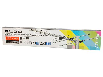 Anténa pasívna DVB-T/T2 BLOW ATD33S MUX8 Anténa pasívna DVB-T/T2 BLOW ATD33S MUX8