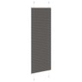 vidaXL plisovaná roleta čierna 45x150 cm Šírka látky 44,4 cm