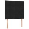 vidaXL Postel s úložným prostorem a matrací Čierna 100 x 200 cm Zamat