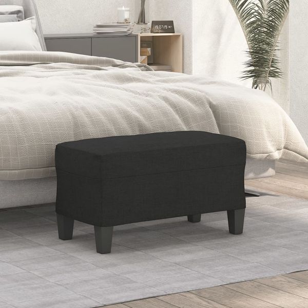 vidaXL Lavica čierna 70x35x41 cm látka