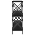 vidaXL Konzolový stolík čierny 156x28x80,5 cm kompozitné drevo