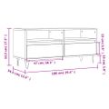 vidaXL TV skrinka lesklá biela 100x34,5x44,5 cm kompozitné drevo