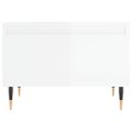 vidaXL Konferenčné stolíky 2 ks lesk biele 50x46x35cm kompozitné drevo
