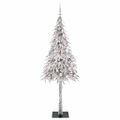vidaXL Vianočný stromček s 300 LED-i Biela 210 cm PE a oceľ