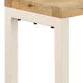 vidaXL Konzolový stolík 120x35x76 cm mangové drevo a oceľ