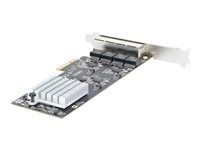 Sieťový adaptér - PCIe 2.0 x4 - 10M/100M/1G/2.5 Gigabit Ethernet x 4 - čierna