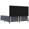 vidaXL Posteľ s pružinovým rámom Tmavo šedá 200 x 180 cm Zamat