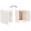 vidaXL Nástenné skrinky 2 ks biele 30x30x40 cm masívna borovica