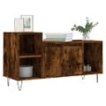 vidaXL TV skrinka dymový dub 100x35x55 cm spracované drevo