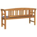 vidaXL Ružová lavička Prírodná 157 x 46 x 82,5 cm Pevné akáciové drevo
