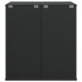 vidaXL Záhradný úložný box z polyratanu 100x97,5x104 cm čierny