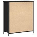 vidaXL Servírovacia skriňa Čierny dub 70 x 30 x 80 cm Kompozitné drevo