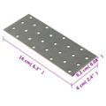 vidaXL Dierované plechy 40 ks 2 mm 160x60 mm pozinkovaná oceľ