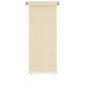 vidaXL Vonkajšia zatemňovacia roleta krémová 65 (Š) x 140 (V) cm HDPE
