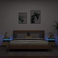 vidaXL Nočné stolíky s LED svetlami 2 ks dub sonoma 40x39x48,5 cm
