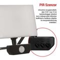 LED reflektor EMOS ZS2932 TAMBO so senzorom pohybu, 30 W, 3000 lm, čierny
