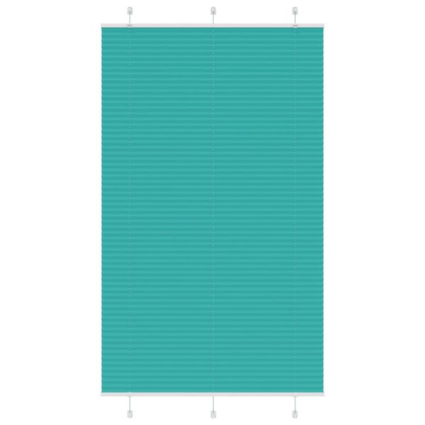 vidaXL Plisovaná roleta petrolejovo zelená 120x200 cm šírka látky 119,4 cm polyester
