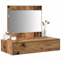 vidaXL Toaletný stolík Hnedá 83 x 40 x 70 cm Kompozitné drevo