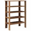 vidaXL Regál na topánky staré drevo 61x32x87,5 cm spracované drevo