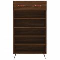 vidaXL Botník hnedý dub 60x35x105 cm kompozitné drevo