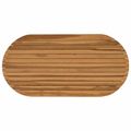vidaXL Vrchná doska 100 x 50 x 3,5 cm Oválny Husté teakové drevo
