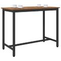 vidaXL stôl Staré drevo 100 x 50 x 76,5 cm Inžinierske drevo a oceľ