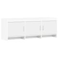 vidaXL TV skrinka 130 x 33 x 47 cm Biela Kompozitné drevo