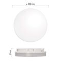 LED prisad. svietidlo Tori s pohyb. senz.,kr. 15W n.b., IP54