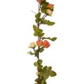 vidaXL Kvetinové girlandy 6 ks, západ slnka, červené 215 cm