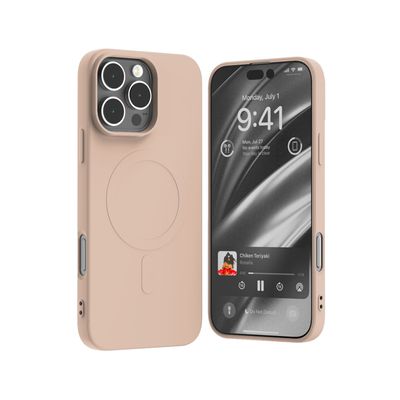 Puzdro Mercury Semi-Silicone MagSafe pre iPhone 16 Pro Max (6,9) piesková ružová