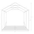 vidaXL Garážový stan zelený 1,6x2,4 m PVC