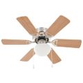 vidaXL Ozdobný stropný ventilátor s osvetlením, 82 cm bledohnedý
