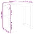 vidaXL Barový stôl staré drevo 102x70x103,5 cm kompozitné drevo