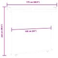 vidaXL Bočná markíza na balkón 170x250 cm červená
