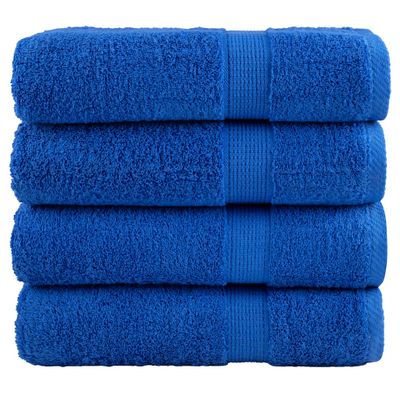 vidaXL Prémiové utierky na ruky SOLUND 4 ks modré 50x100 cm 600 g/m²