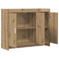 vidaXL Servírovacia skriňa Dub artisan 98,5 x 33 x 80 cm