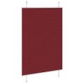 vidaXL Plisovaná roleta bordová červená 90x100 cm šírka látky 89,4 cm polyester