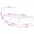 vidaXL Rám postele s čelom Dub artisan 80 x 200 cm Kompozitné drevo