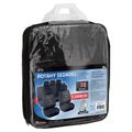 Poťahy sedadiel sada 9ks CARBON DARK čierne AIRBAG