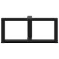 vidaXL Nohy konferenčného stolíka v tvare T, 2 ks, čierne, 70x25x(30-31) cm, oceľové