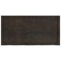 vidaXL Stolová doska tmavohnedá 120x60x(2-6) cm ošetrený dubový masív