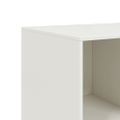 vidaXL Komoda biela 99x39x73 cm oceľ