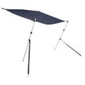 vidaXL Tieniaci nadstavec v tvare T modrý 170x170x(113-182,5) cm