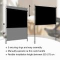 vidaXL Vonkajšia zatemňovacia roleta antracitová 150x270 cm