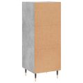 vidaXL Komoda betónovo sivá 34,5x34x90 cm spracované drevo