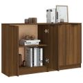 vidaXL Komody 2 ks hnedý dub 60x30x70 cm spracované drevo