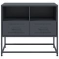 vidaXL TV skrinka antracitová 68x39x60,5 cm oceľ