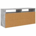 vidaXL Nízka skriňa so zásuvkou Betónová šedá 102 x 32 x 48,5 cm