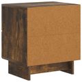 vidaXL Nočný stolík Dymový dub 43 x 34,5 x 47,5 cm Kompozitné drevo