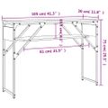 vidaXL Konzolový stolík s policou hnedý dub 105x30x75 cm kompoz. drevo